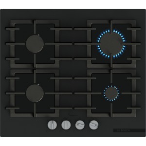 Płyta gazowa Bosch Serie 6 PPP6AAI40 FlameSelect Żeliwne ruszty Czarny mat