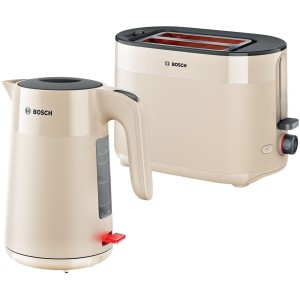 Zestaw Bosch MyMoment Toster TAT2M127 + Czajnik TWK2M167 Beżowy