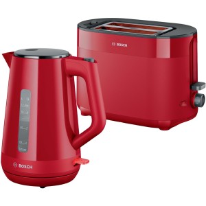 Zestaw Bosch MyMoment Toster TAT2M124 + Czajnik TWK1M124 Czerwony