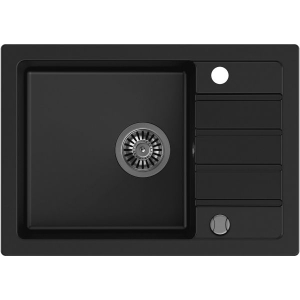 Zestaw granitowy Kernau Zlewozmywak KGS Q 5062 1B1D Deep Black + Bateria KWT 40 Elastic Black Producenci AGD 34