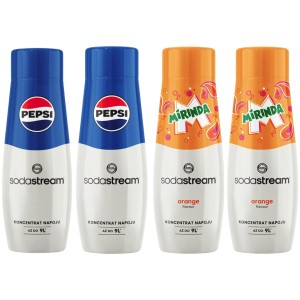 Zestaw Sodastream Syrop Pepsi 2 x 440 ml + Syrop Mirinda 2 x 440 ml