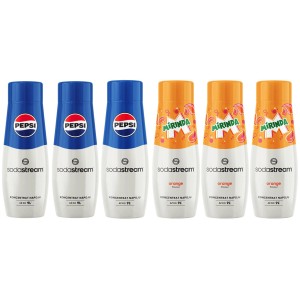 Zestaw Sodastream Syrop Pepsi 3 x 440 ml + Syrop Mirinda 3 x 440 ml