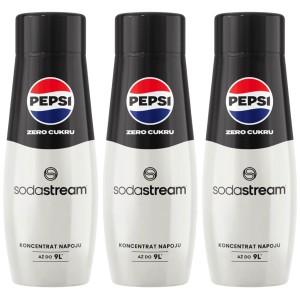Zestaw SodaStream Syrop Pepsi Zero Cukru 3 x 440 ml