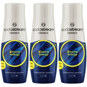 Zestaw SodaStream Syrop Xtreme Energy 3 x 440 ml