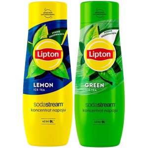 Zestaw syropów SodaStream Lipton Ice Tea Lemon 440 ml + Lipton Green Tea 440 ml