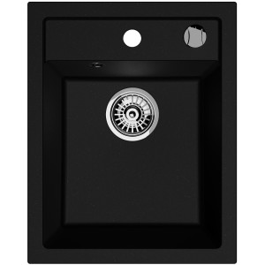 Zlewozmywak granitowy Kernau KGS G 40 1B Black Metallic Producenci AGD 1