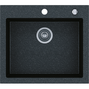 Zlewozmywak granitowy Kernau KGS H 60 1B Black Metallic