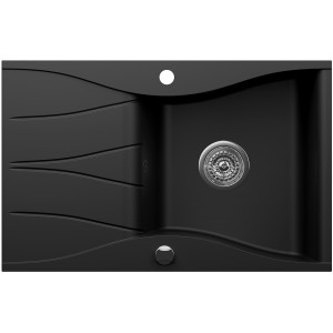 Zlewozmywak granitowy Kernau KGS O 6078 1B1D Deep Black Producenci AGD 1