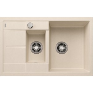 Zlewozmywak granitowy Blanco Metra 6 S Compact Delikatny biały