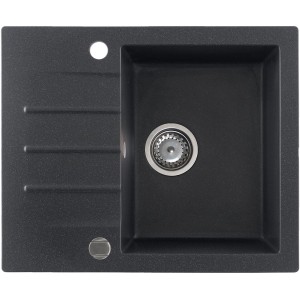 Zlewozmywak granitowy Kernau KGS A 4560 1B1D Black Metallic