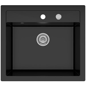 Zlewozmywak granitowy Kernau KGS I 60 1B Retro Deep Black Producenci AGD 1