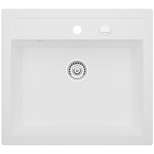 Zlewozmywak granitowy Kernau KGS I 60 1B Retro Pure White Producenci AGD 1