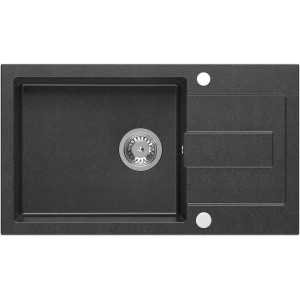 Zlewozmywak granitowy Kernau KGS K 6078 1B1D Black Metallic Producenci AGD 1