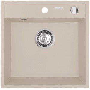 Zlewozmywak granitowy Pyramis Camea Mini 40x40 1B Beż piaskowy Producenci AGD 1