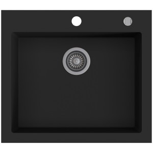 Zlewozmywak granitowy Kernau KGS H 60 1B Deep Black Producenci AGD 1