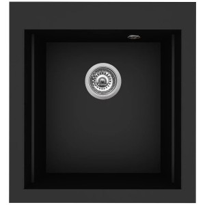 Zlewozmywak granitowy Pyramis Siros 47x51,5 1B Karbon Producenci AGD 1