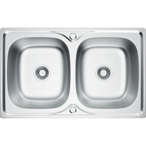 Zlewozmywak stalowy Kernau KSS N 80 2B Satin Producenci AGD 1