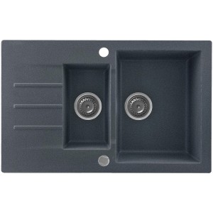 Zlewozmywak granitowy Kernau KGS A 6079 1,5B1D Graphite Producenci AGD 1