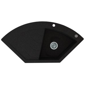 Zlewozmywak granitowy Kernau KGS B 90 1B1D Black Metallic Producenci AGD 1