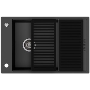 Zestaw granitowy Kernau KGS D 6078 1B1D Deep Black