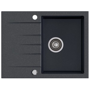 Zlewozmywak granitowy Kernau KGS V 4565A 1B1D Black Metallic Producenci AGD 1