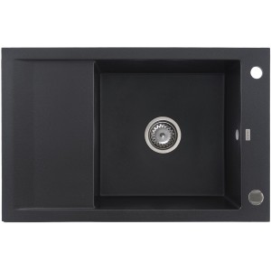 Zlewozmywak granitowy Kernau KGSM 6078 1B1D Black Metallic Producenci AGD 1