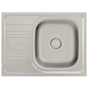 Zlewozmywak stalowy Kernau KSS C 455 1B1D Linen