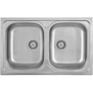 Zlewozmywak stalowy Kernau KSS G 804 2B Smooth Producenci AGD 1