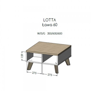 Ława do salonu Lotta 60 Cama Meble 2