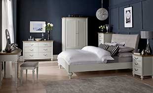 Sypialnia w stylu glamour
